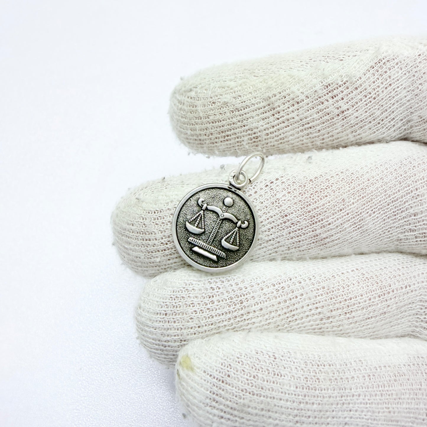 Vintage 835 Silver Zodiac Libra Charm