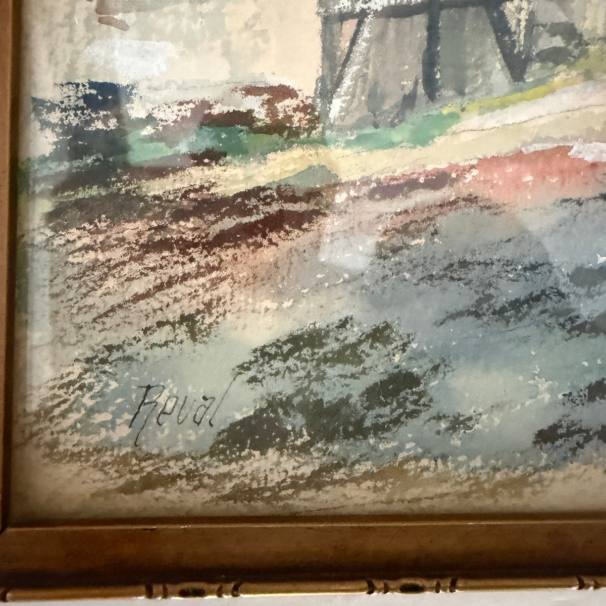 Harald Linder year 1933. Watercolor. Reval (Tallin) Estonia.