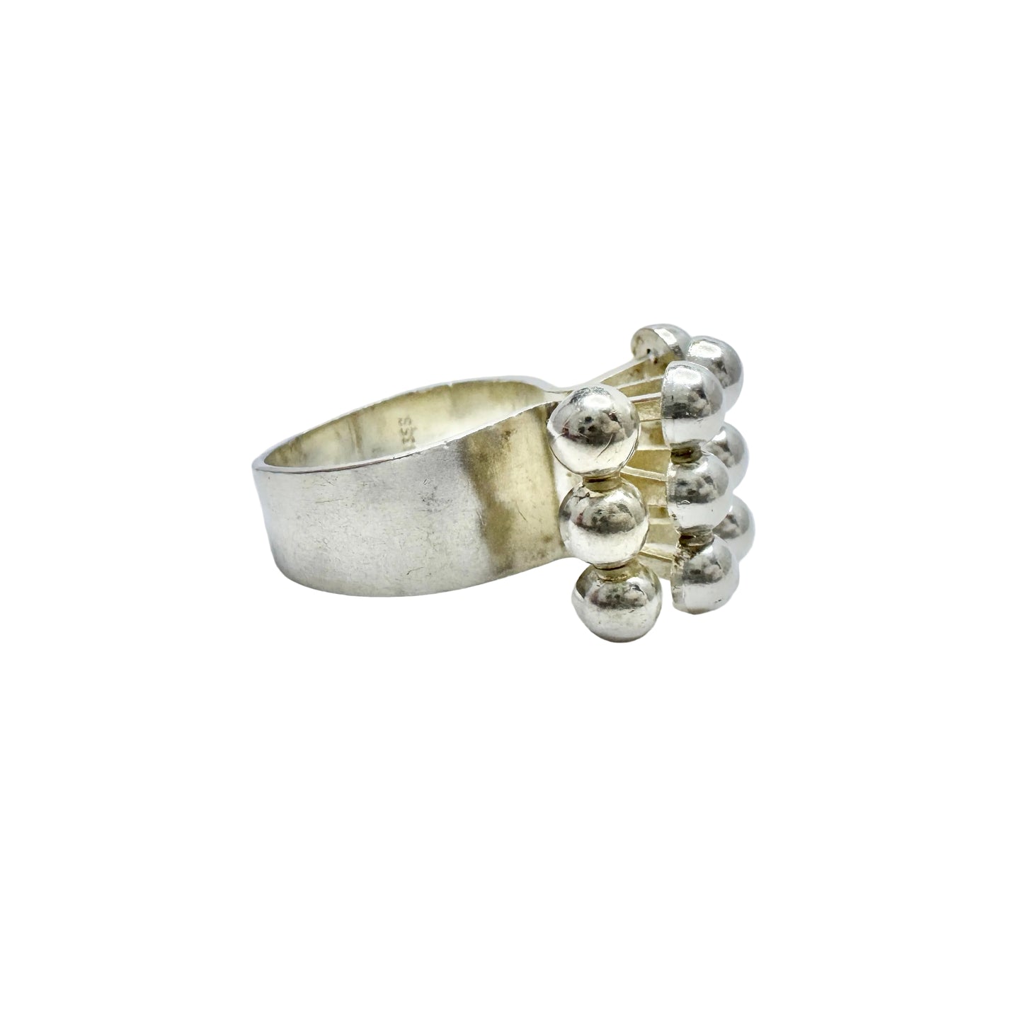 Vintage 1960s. Sterling Silver Modernist Ring.