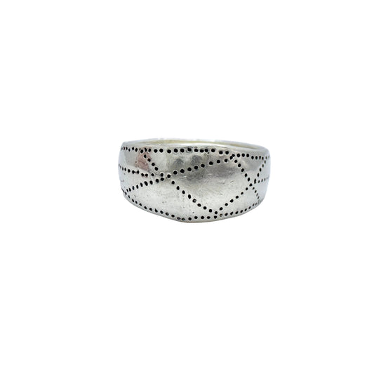 Bengt Hallberg, Sweden. Vintage Viking Copy Sterling Silver Ring.