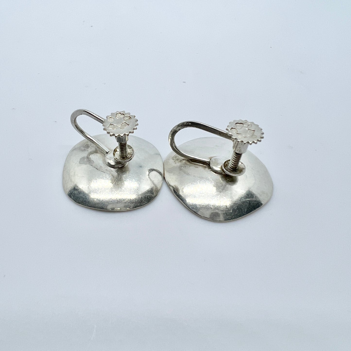 Atelier Borgila, Sweden 1959 Vintage Sterling Silver Earrings.