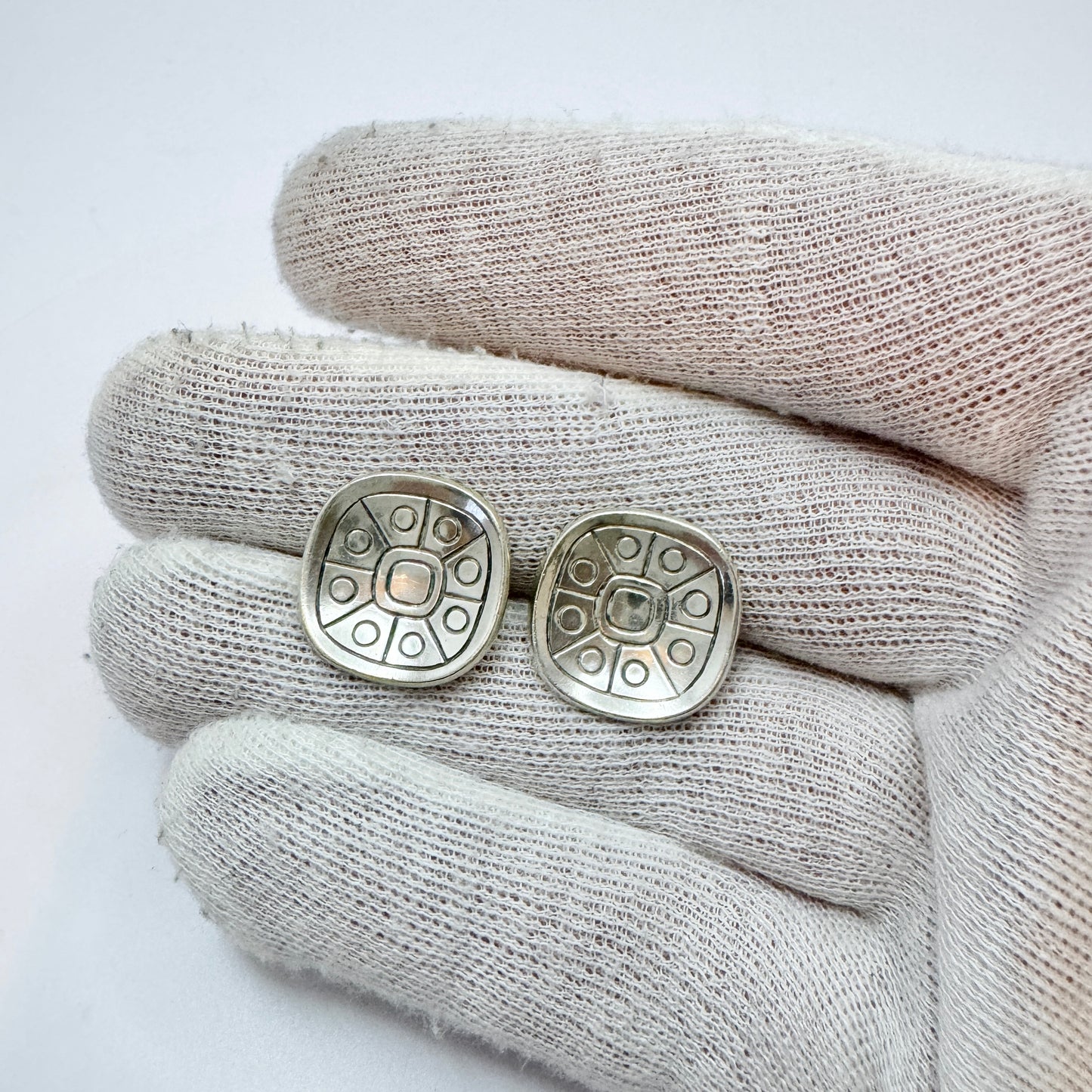 Atelier Borgila, Stockholm 1956. Vintage Sterling Silver Cufflinks.