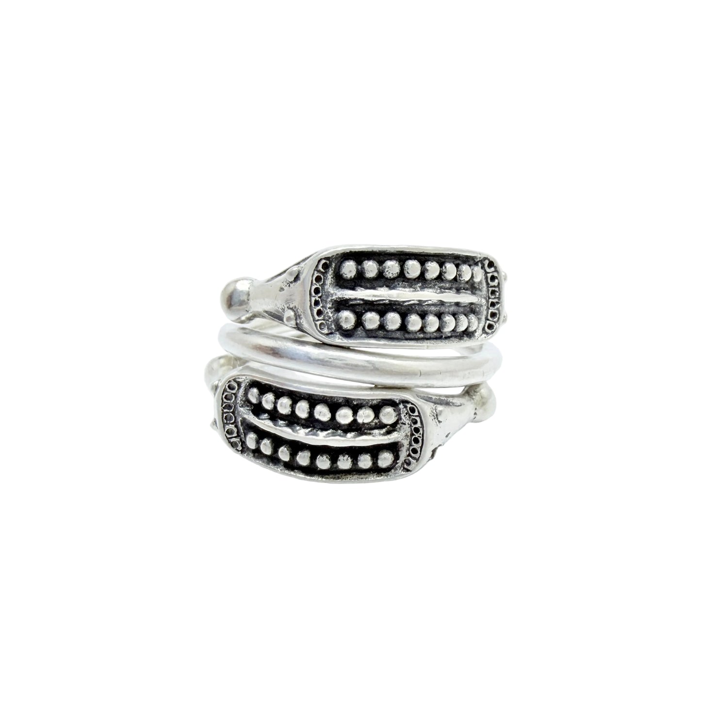 Vintage Sterling Silver Viking Copy Ring.