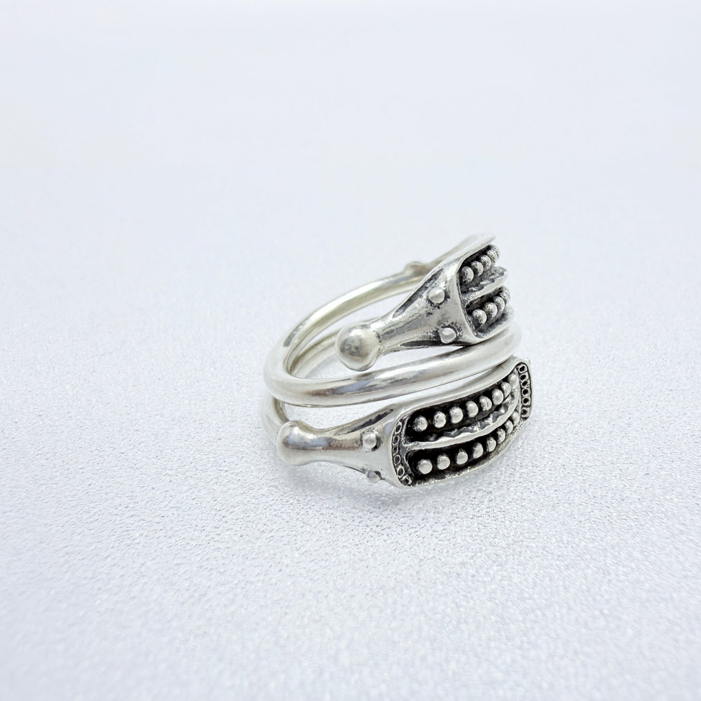 Vintage Sterling Silver Viking Copy Ring.