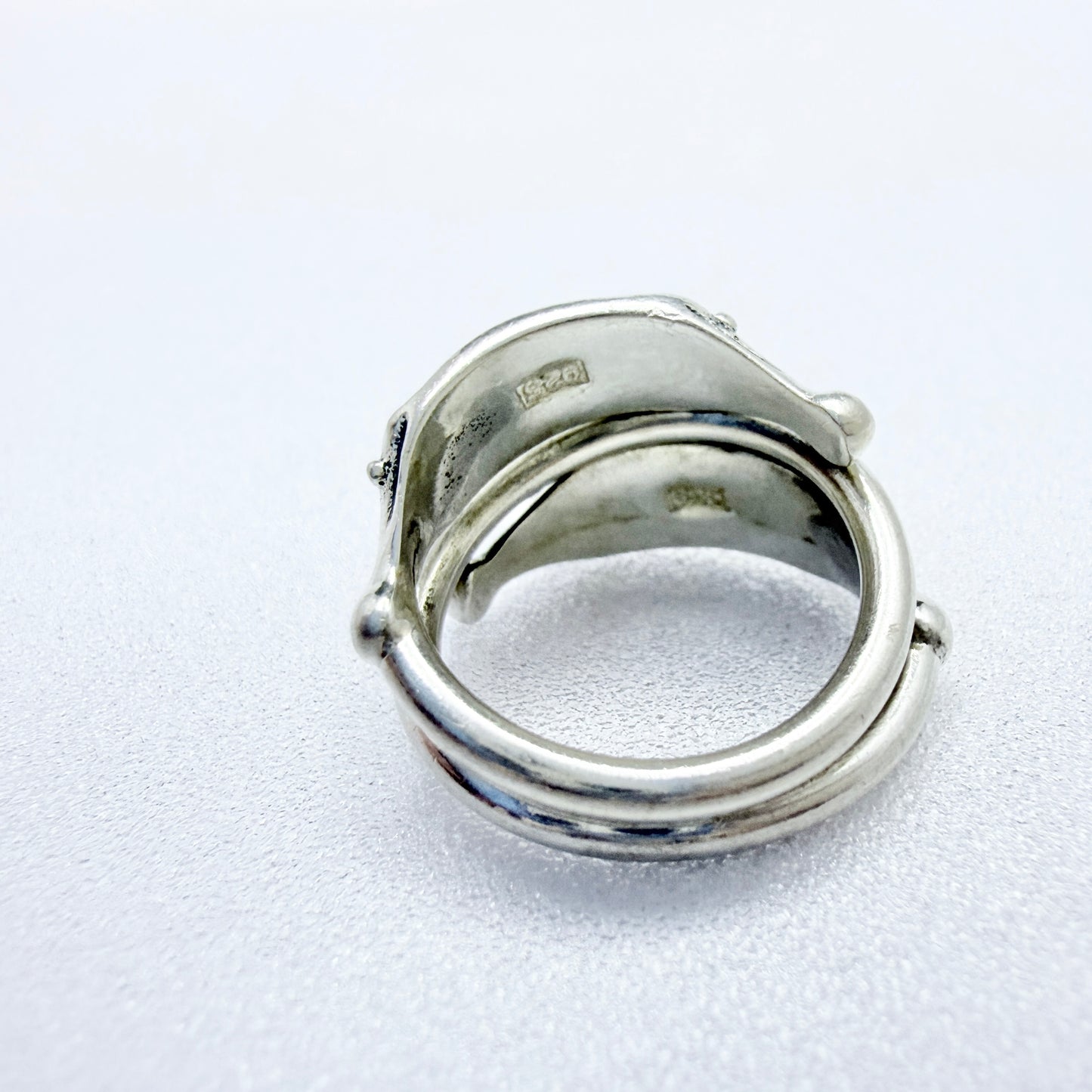 Vintage Sterling Silver Viking Copy Ring.