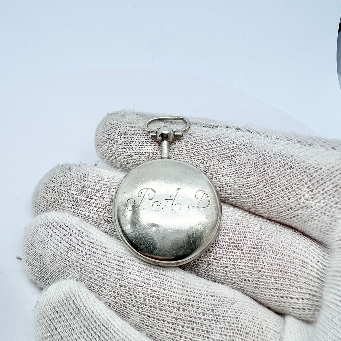 Alexander Munthe, Sweden 1831-60, Antique Victorian Solid Silver Locket Pendant.