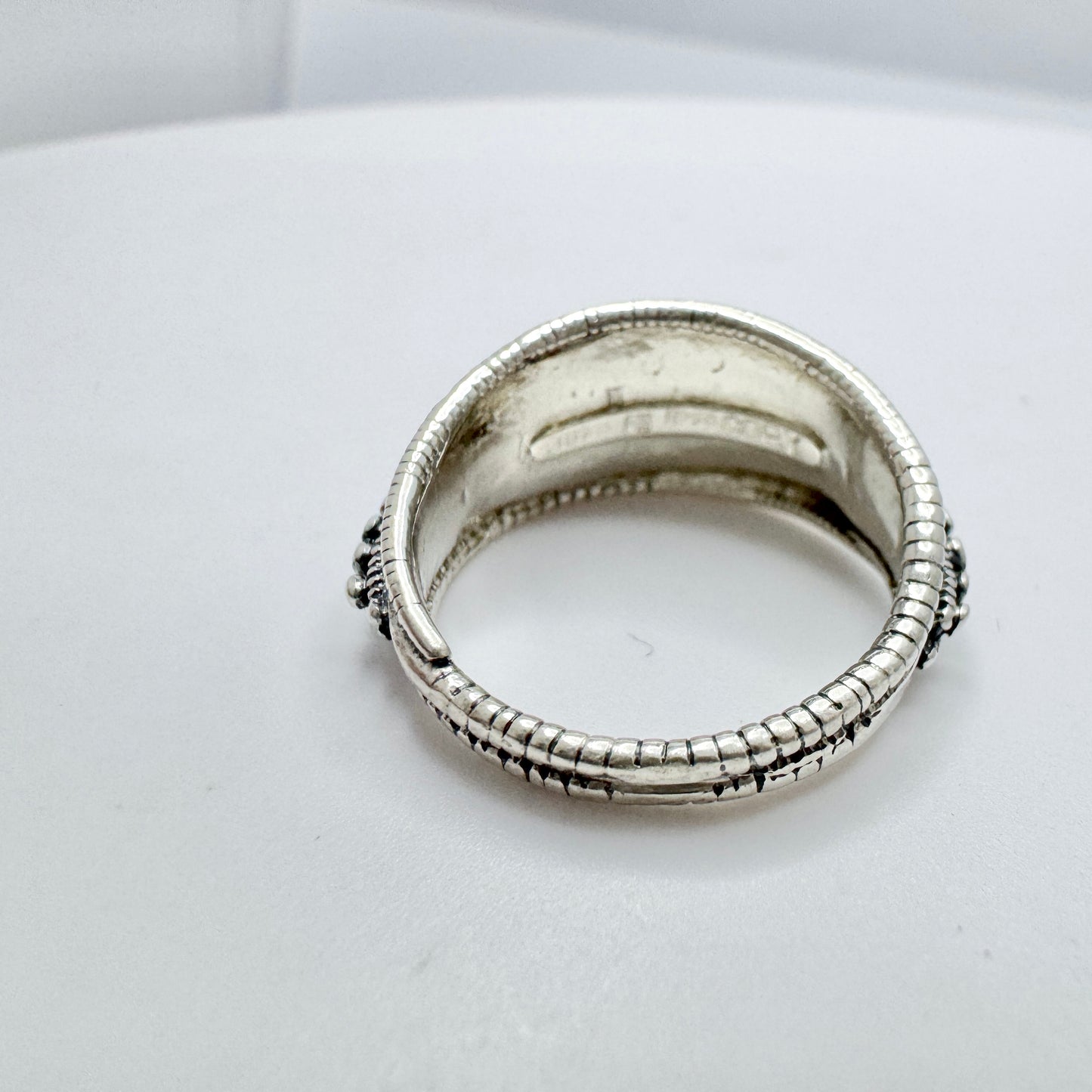 Bengt Hallberg, Sweden. Vintage Viking Copy Sterling Silver Ring.