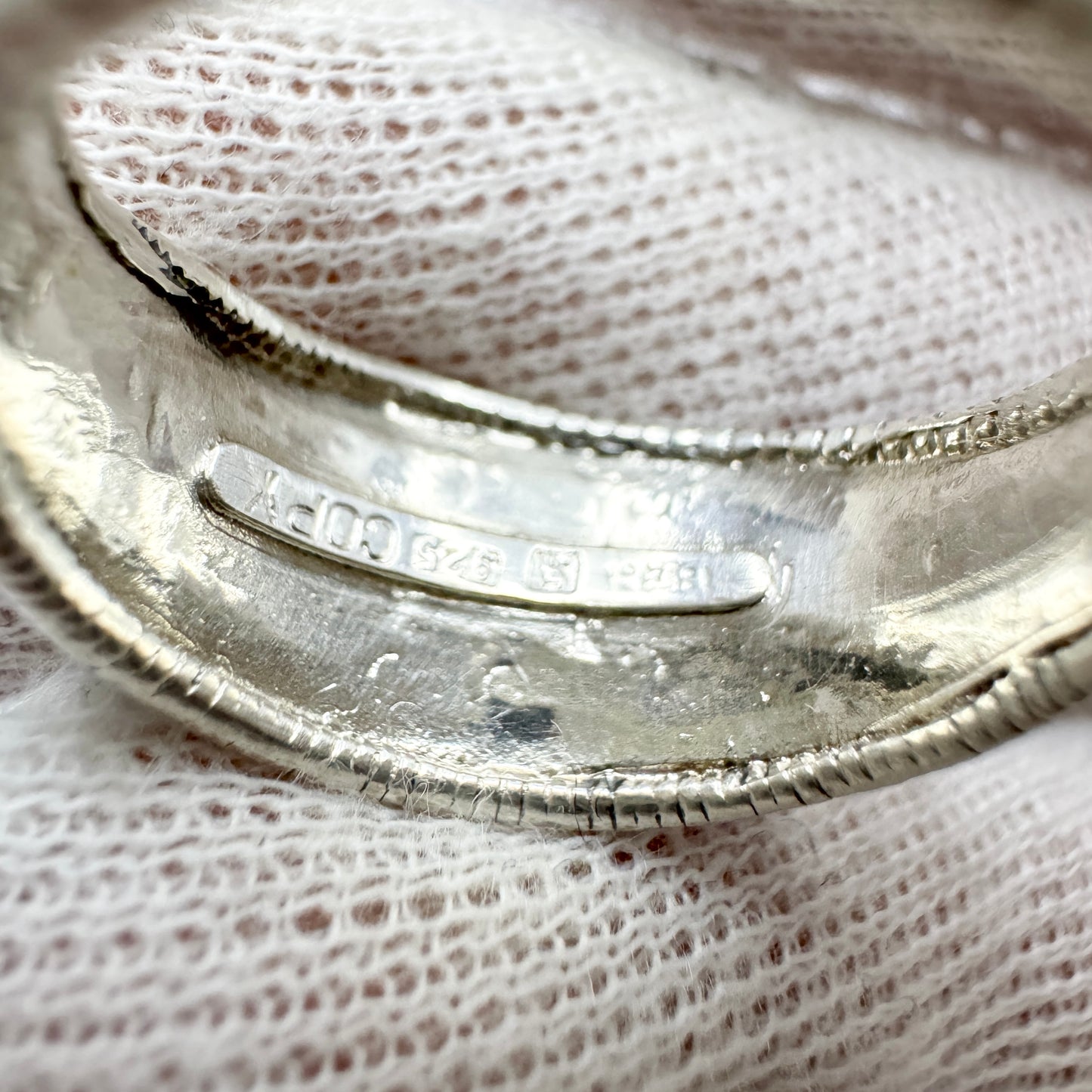 Bengt Hallberg, Sweden. Vintage Viking Copy Sterling Silver Ring.