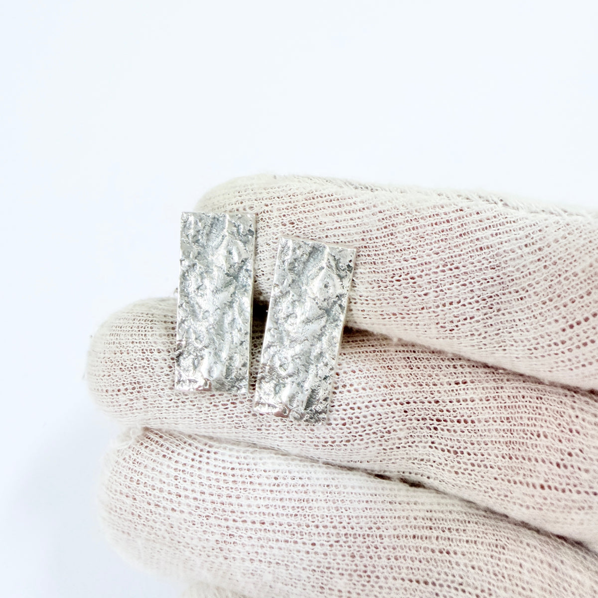 Ceson, Sweden 1969. Large Vintage Solid Silver Cufflinks.