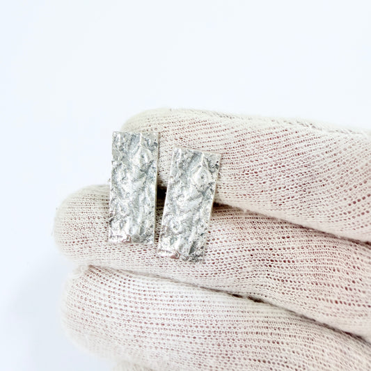 Ceson, Sweden 1969. Large Vintage Solid Silver Cufflinks.
