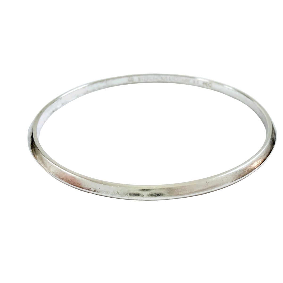 Erling Christoffersen, Plus Studios, Norway c 1960s. Vintage Sterling Silver Bangle Bracelet.