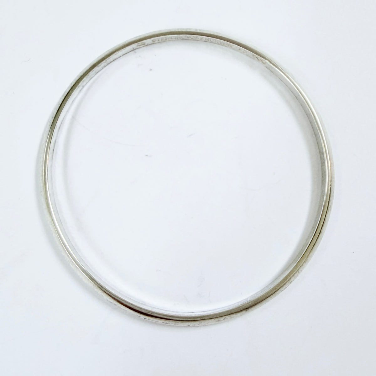 Erling Christoffersen, Plus Studios, Norway c 1960s. Vintage Sterling Silver Bangle Bracelet.