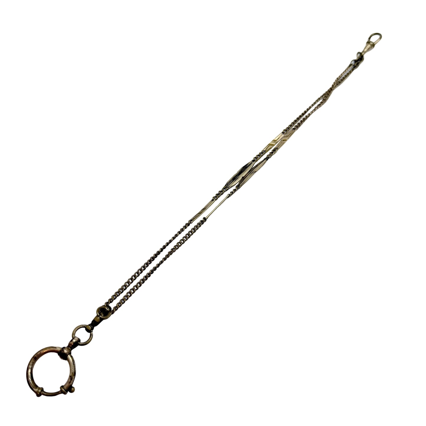 Antique ca 1920. Gilt Metal Watch Chain.