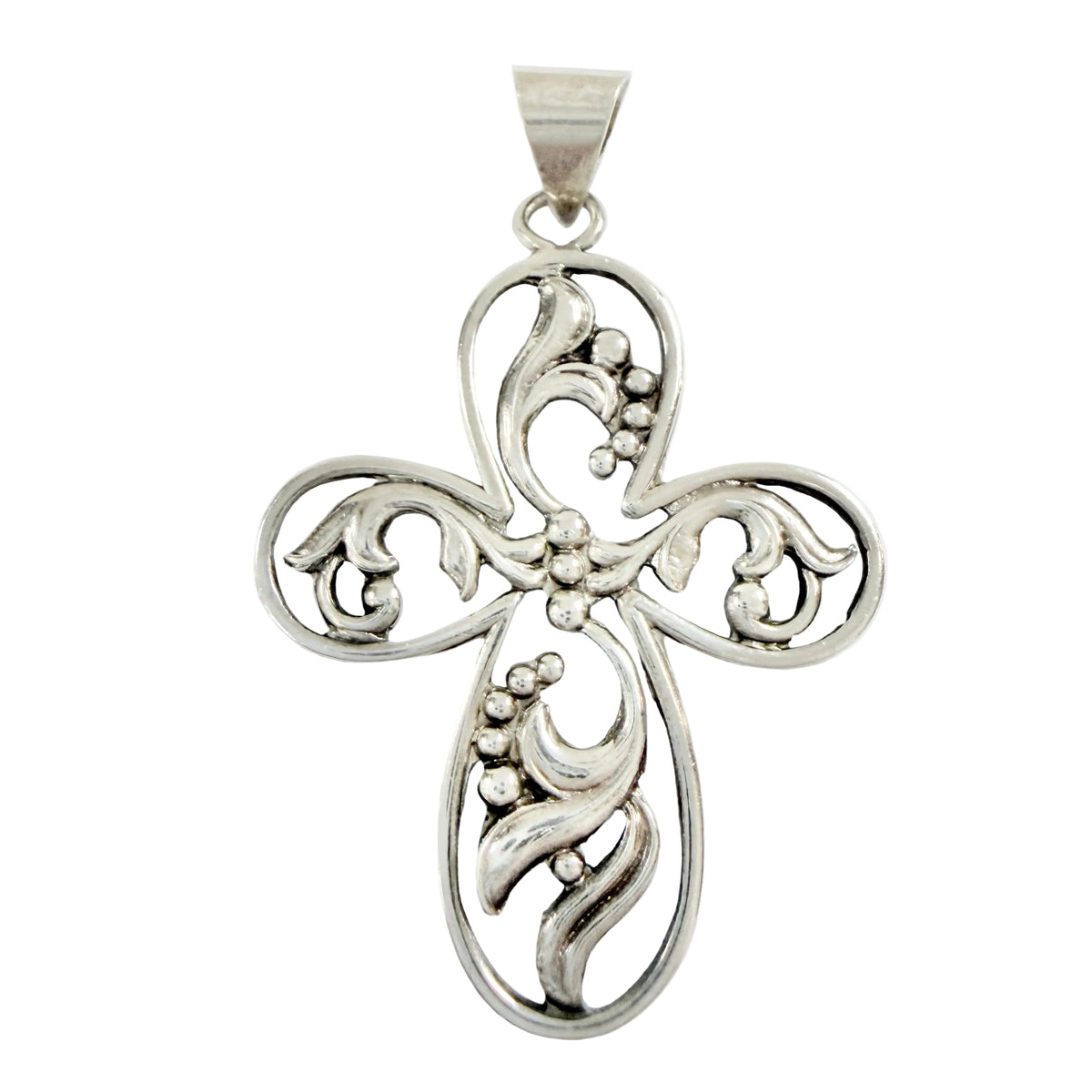 Denmark 1948. Vintage Solid Silver Cross Pendant.