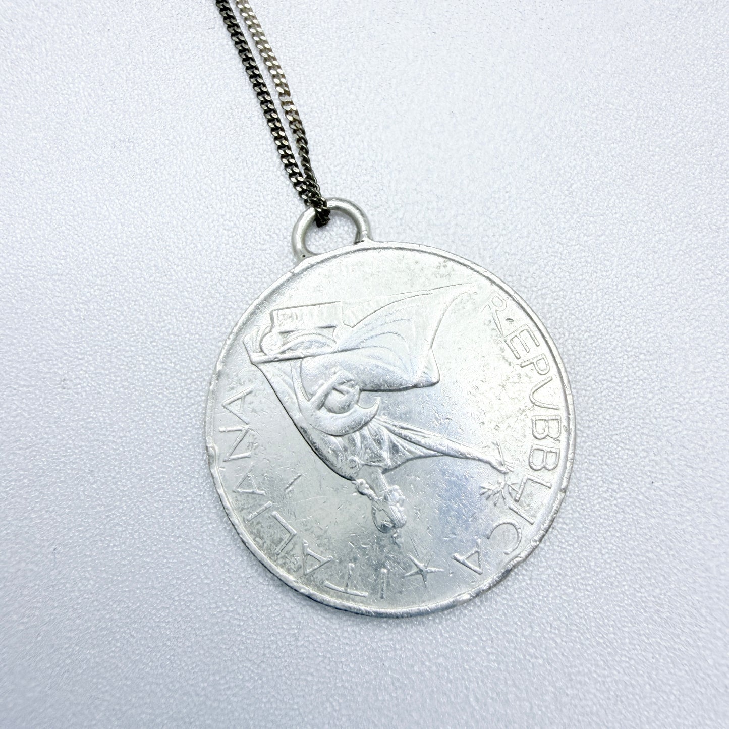 Italy 1961. 100th anniversary of its unification Coin Pendant Necklace.