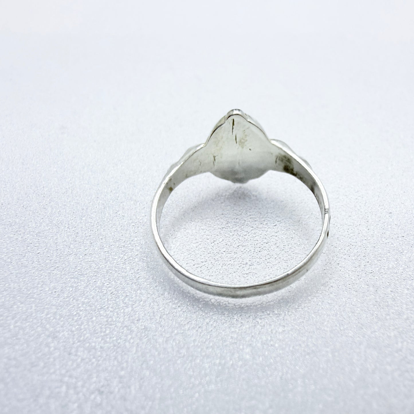 Vintage c 1950s. Vintage Sterling Silver Female Signet Ring