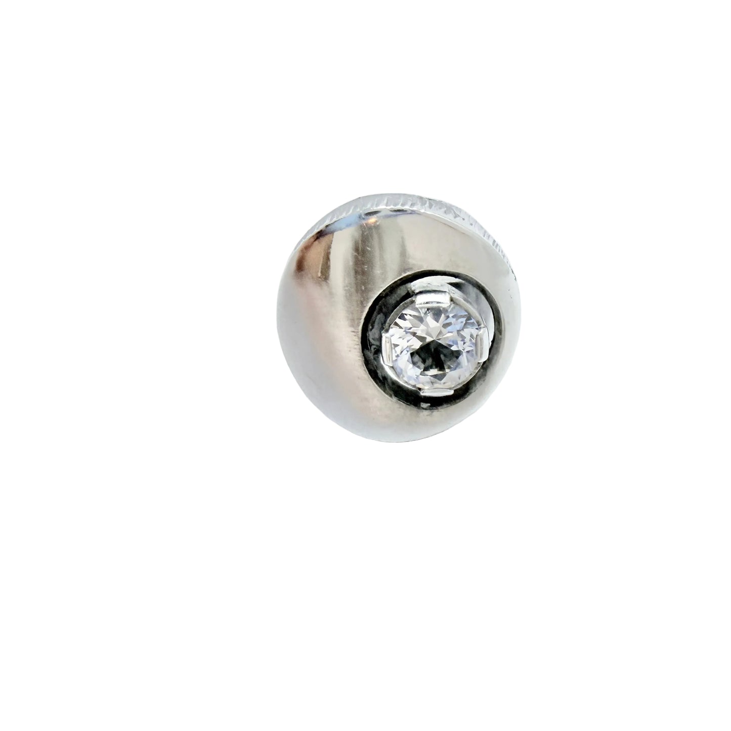 Karl Laine for Sten & Laine, Finland 1973. Vintage Sterling Silver Rock Crystal Ring.