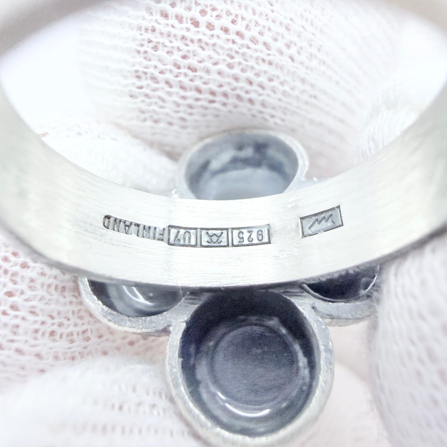 Karl Laine for Sten & Laine, Finland 1973. Vintage Sterling Silver Ring.
