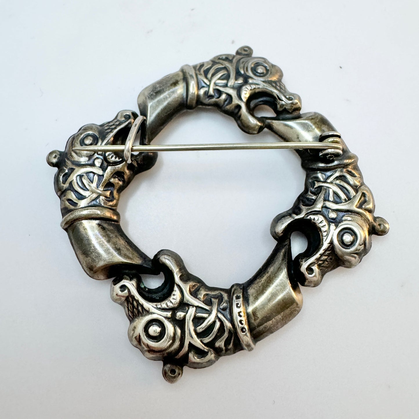 Norway. Vintage 830 Silver Brooch.