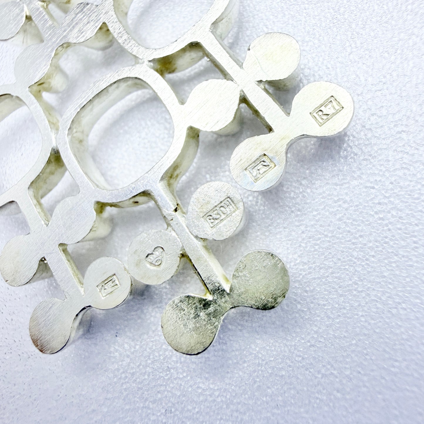 Jorma Laine for Kultateollisuus, Finland year 1970. Vintage Solid Silver Pendant Necklace