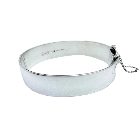 Sigurd Persson for Atlejé Stigbert, Sweden 1952. Vintage Sterling Silver Hinged Bangle