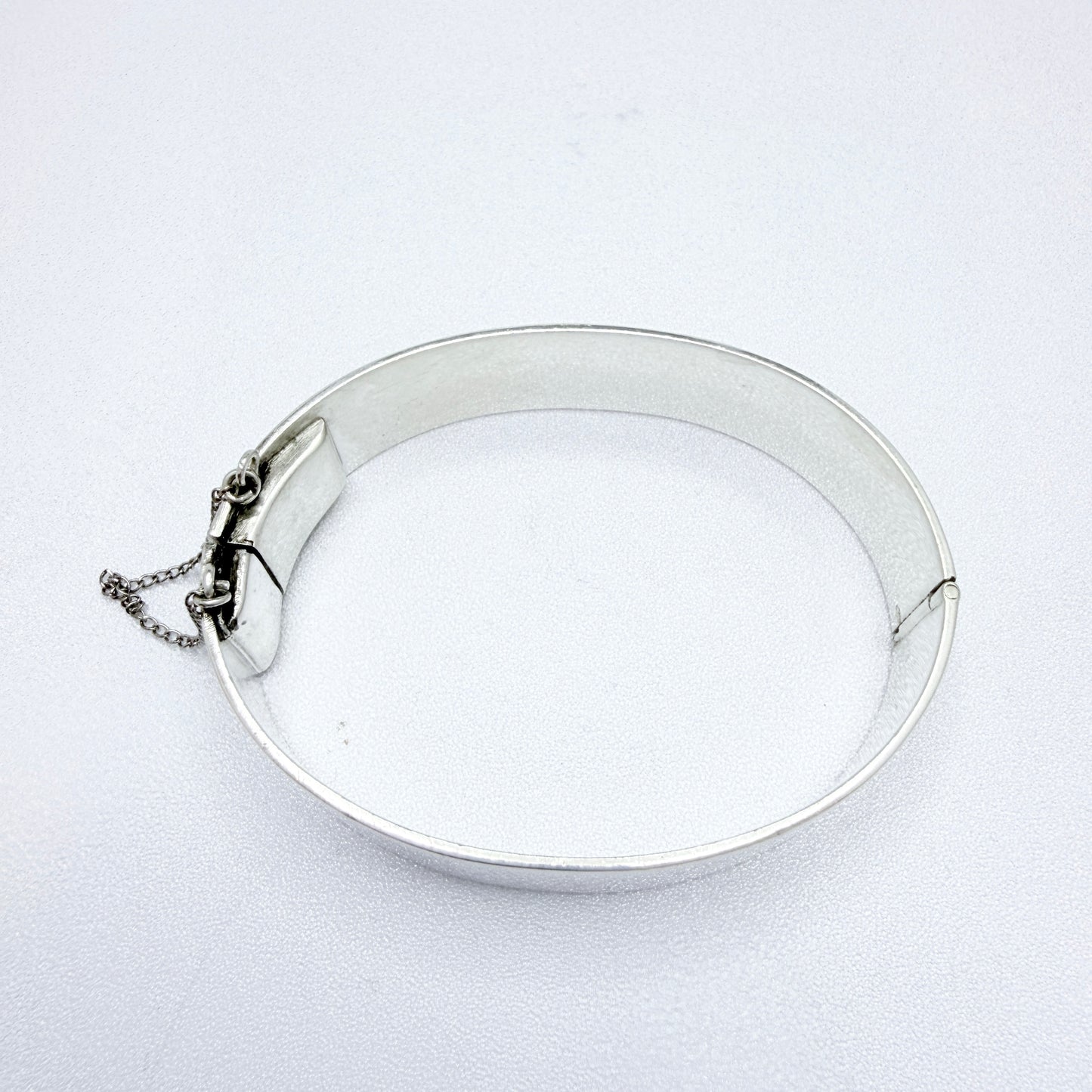 Sigurd Persson for Atlejé Stigbert, Sweden 1952. Vintage Sterling Silver Hinged Bangle