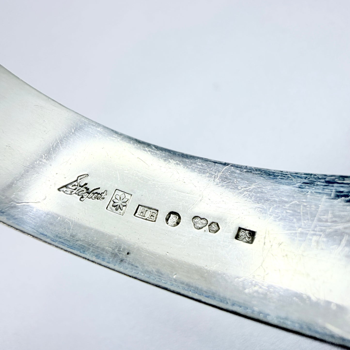 Sigurd Persson for Atlejé Stigbert, Sweden 1952. Vintage Sterling Silver Hinged Bangle