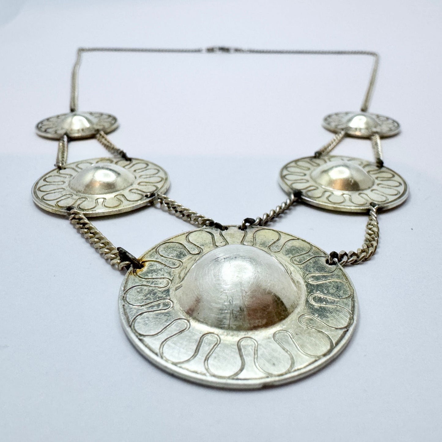 Sweden. Vintage Sterling Silver Necklace.