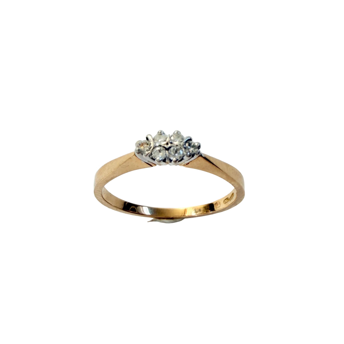 Vintage 18k Gold Diamond Ring.