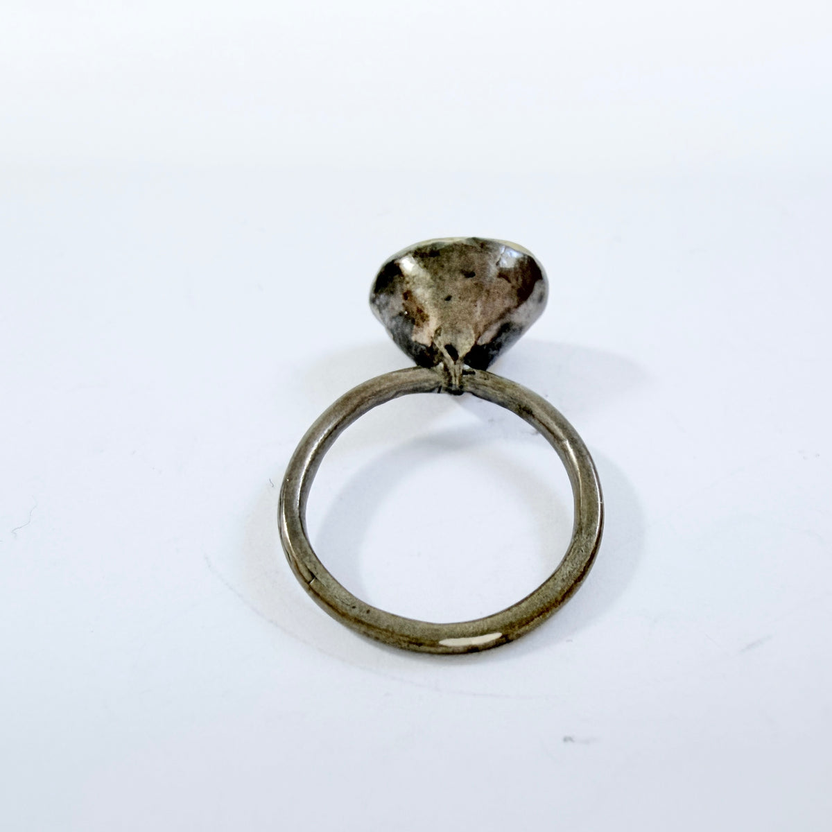 Antique Islamic Silver Brass Signet Ring.