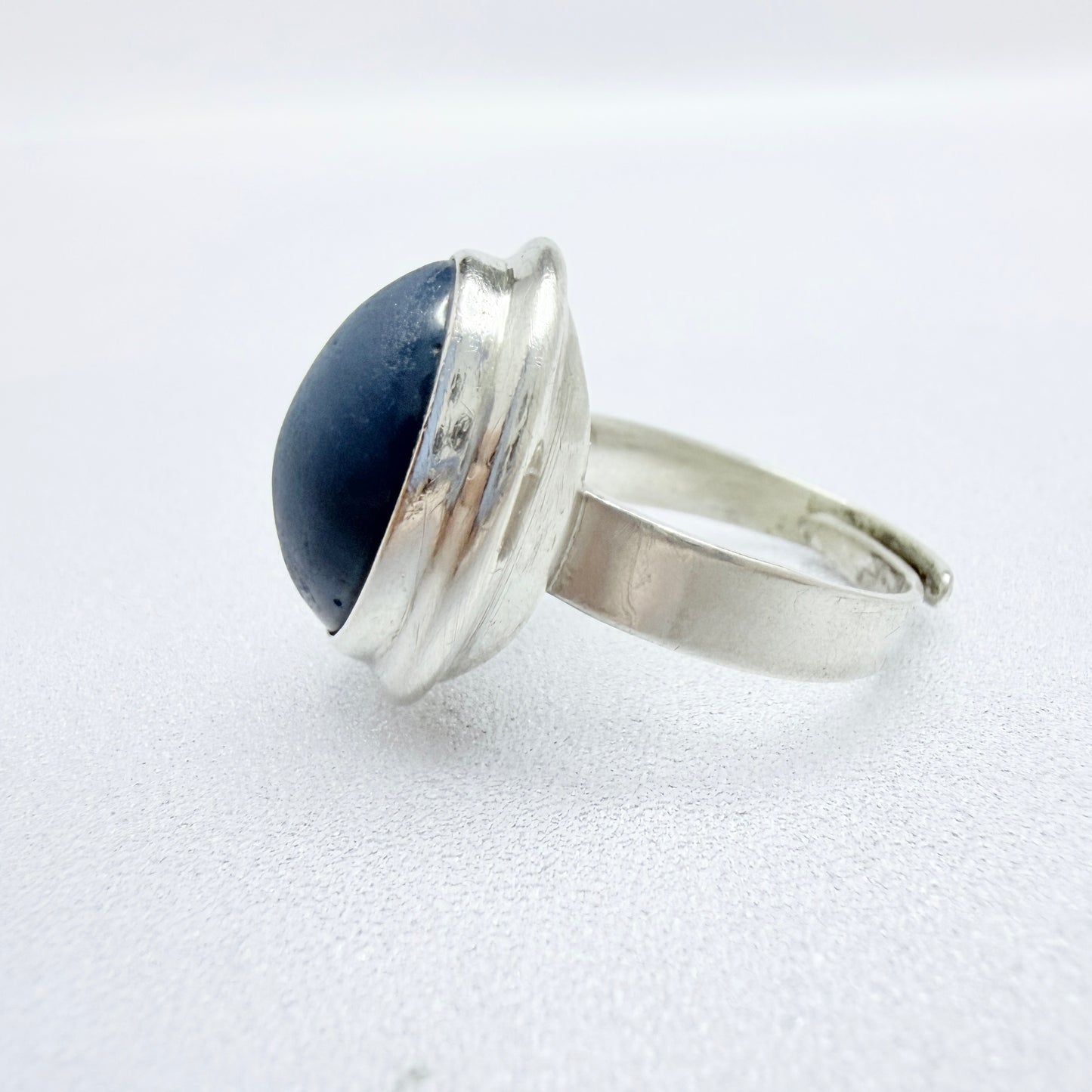 O Nordström, Sweden 1979. Vintage Solid Silver Bergslagen-stone Ring.