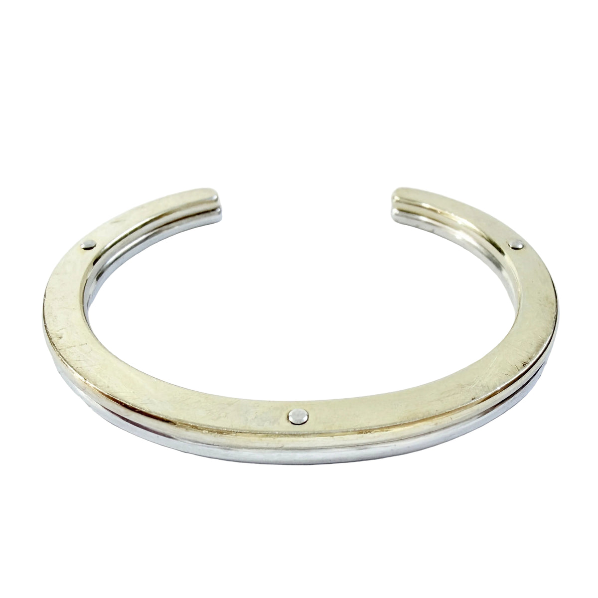 Andreas Mikkelsen for Georg Jensen, Denmark. Vintage Sterling Silver Gold Gilt Bracelet.