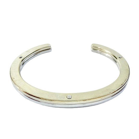 Andreas Mikkelsen for Georg Jensen, Denmark. Vintage Sterling Silver Gold Gilt Bracelet.