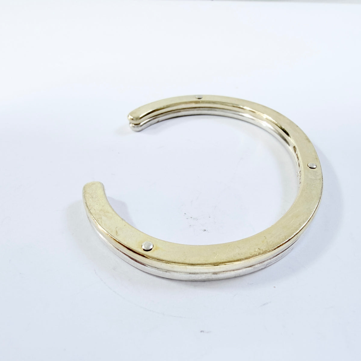 Andreas Mikkelsen for Georg Jensen, Denmark. Vintage Sterling Silver Gold Gilt Bracelet.