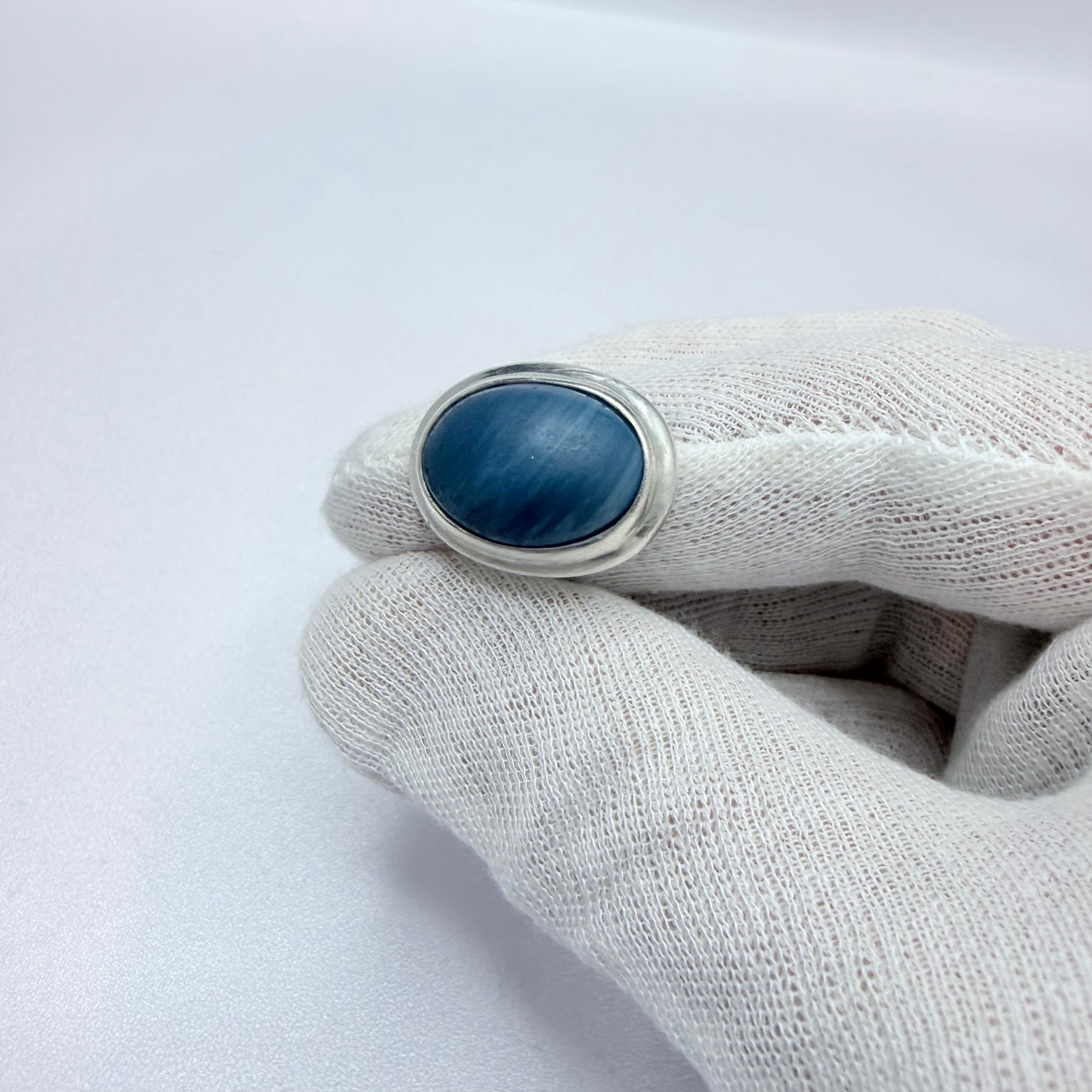 O Nordström, Sweden 1979. Vintage Solid Silver Bergslagen-stone Ring.