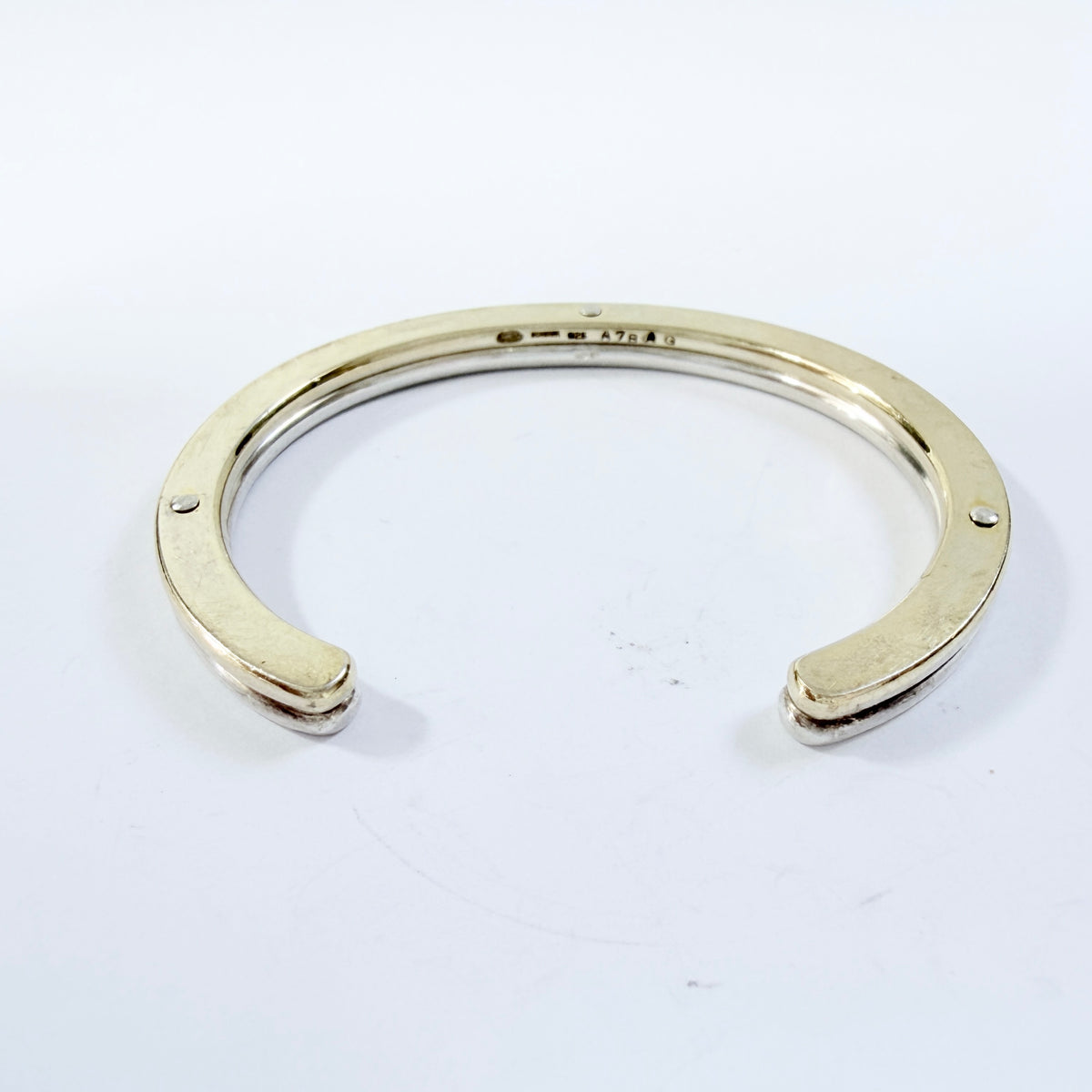 Andreas Mikkelsen for Georg Jensen, Denmark. Vintage Sterling Silver Gold Gilt Bracelet.