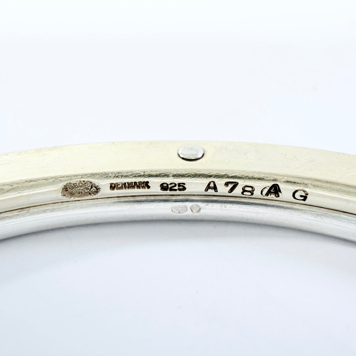 Andreas Mikkelsen for Georg Jensen, Denmark. Vintage Sterling Silver Gold Gilt Bracelet.