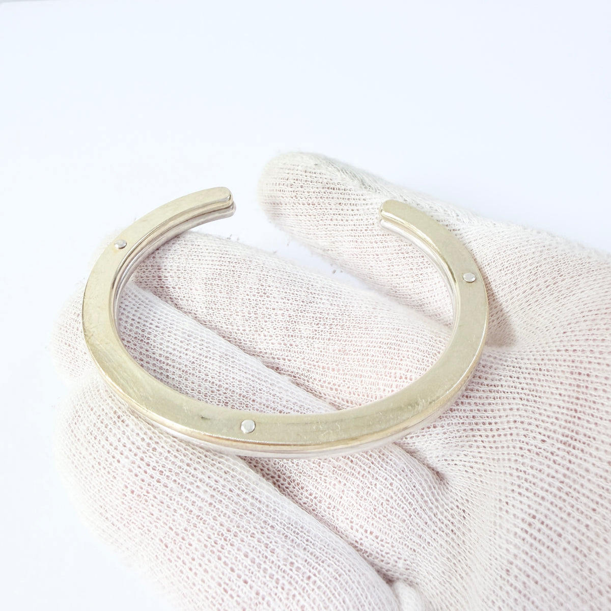 Andreas Mikkelsen for Georg Jensen, Denmark. Vintage Sterling Silver Gold Gilt Bracelet.