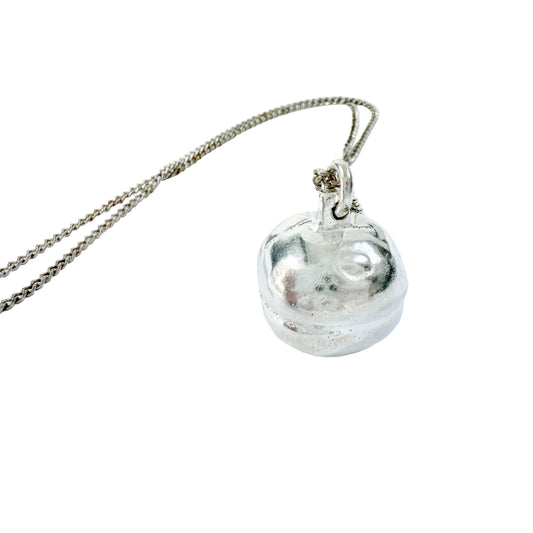 Theresia Hvorslev, Sweden. Vintage Sterling Silver Pendant Necklace. Design: Silverknappen
