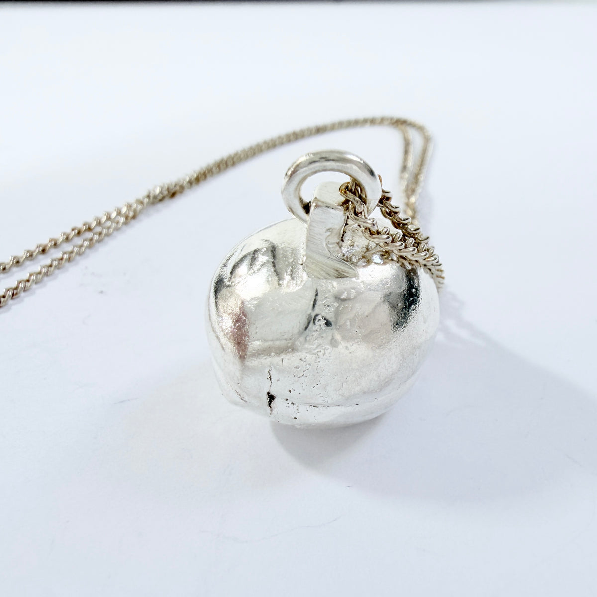 Theresia Hvorslev, Sweden. Vintage Sterling Silver Pendant Necklace. Design: Silverknappen