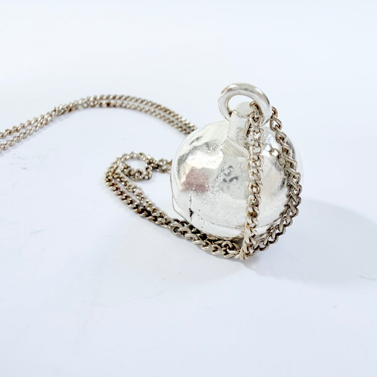 Theresia Hvorslev, Sweden. Vintage Sterling Silver Pendant Necklace. Design: Silverknappen