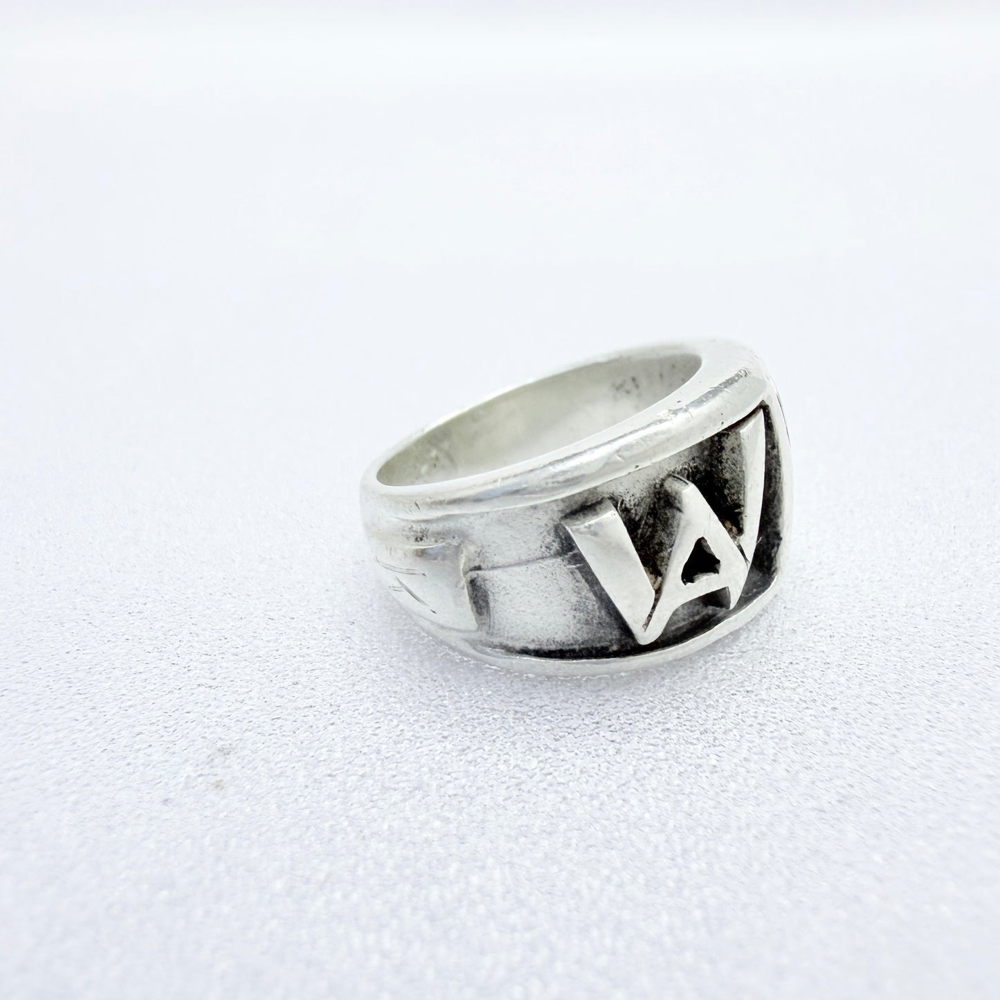 USA 1961. Vintage Handwrought Sterling Silver Class Ring