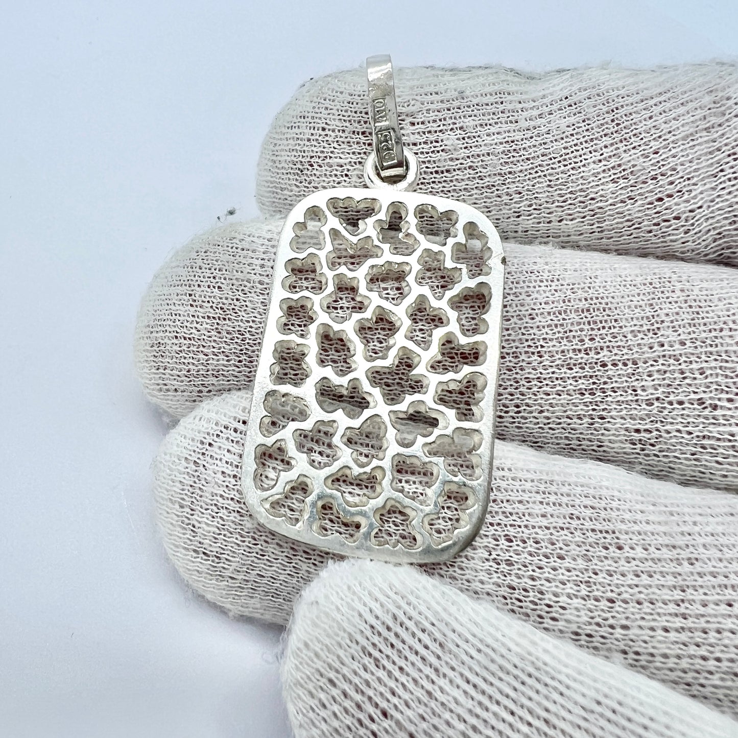 Nordisk Kokusai, Sweden 1975. Vintage Sterling Silver Pendant.