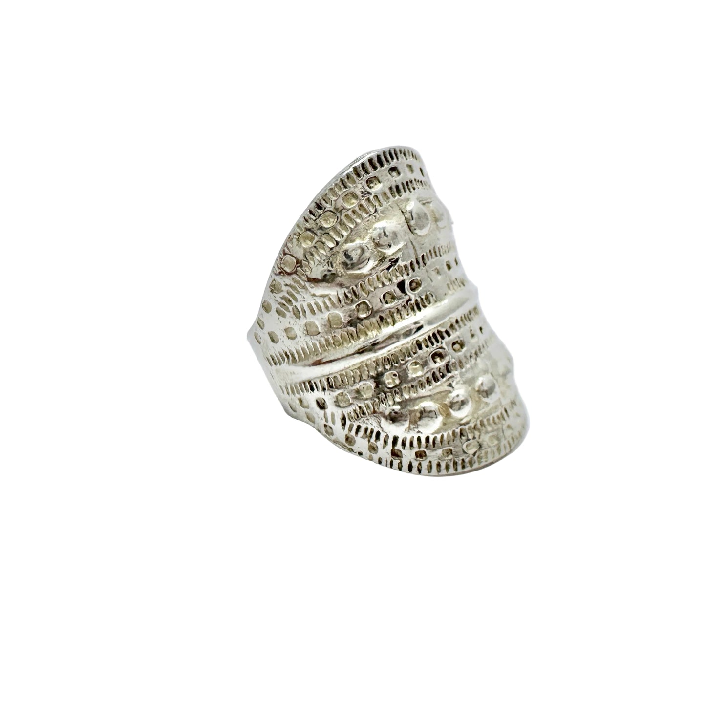 Vintage Sterling Silver Viking Copy Unisex Ring.