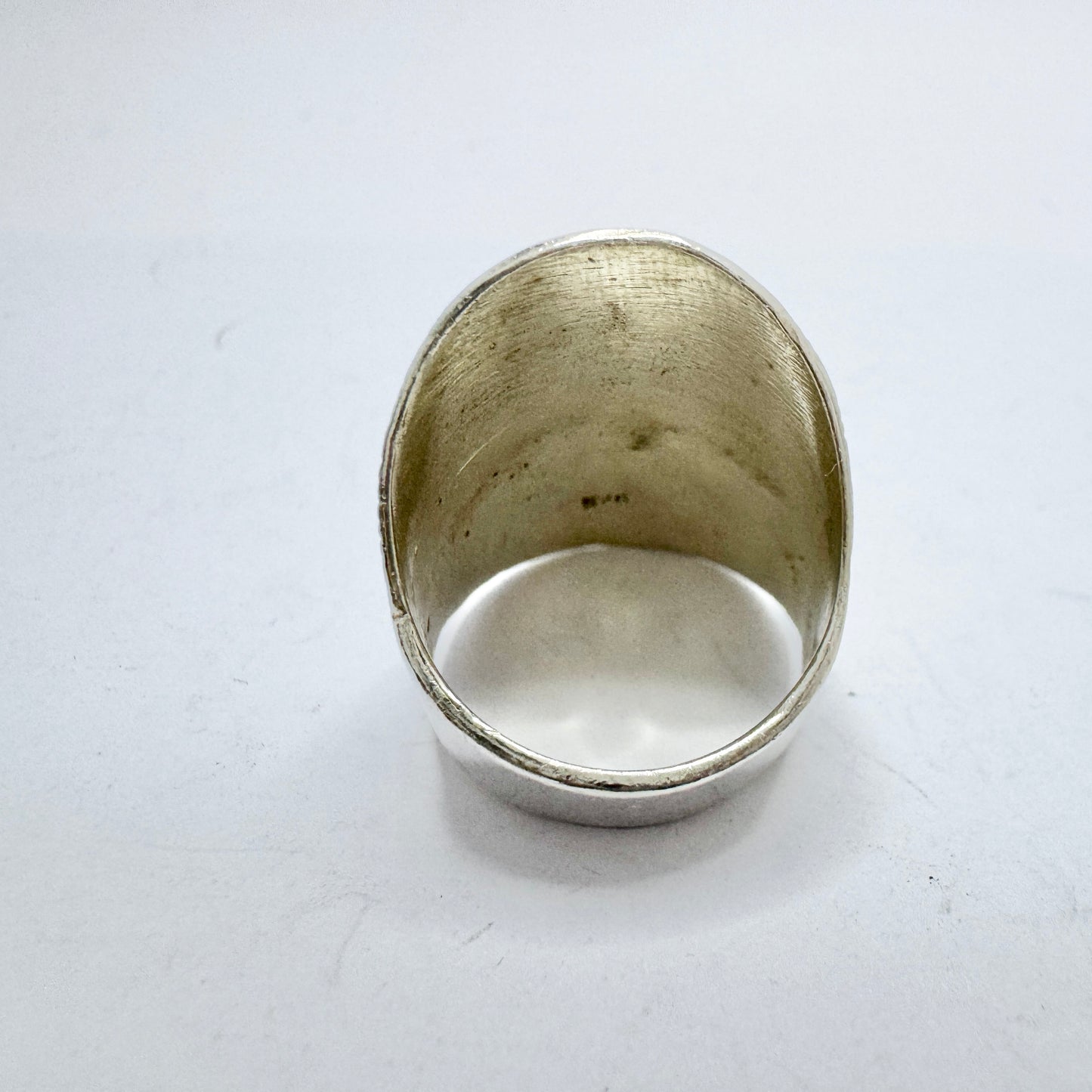 Vintage Sterling Silver Viking Copy Unisex Ring.