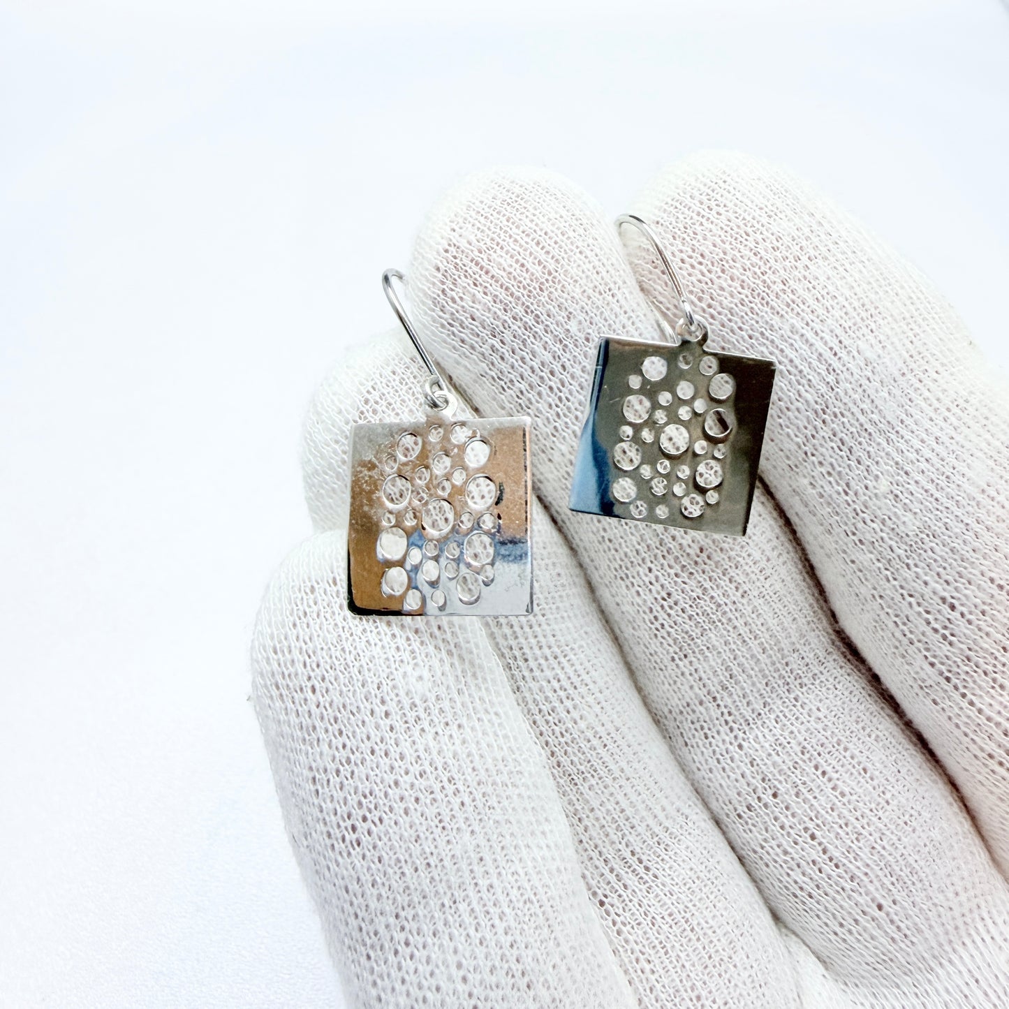 Liisa Vitali for Kultakeskus, Finland Vintage Sterling Silver Earrings