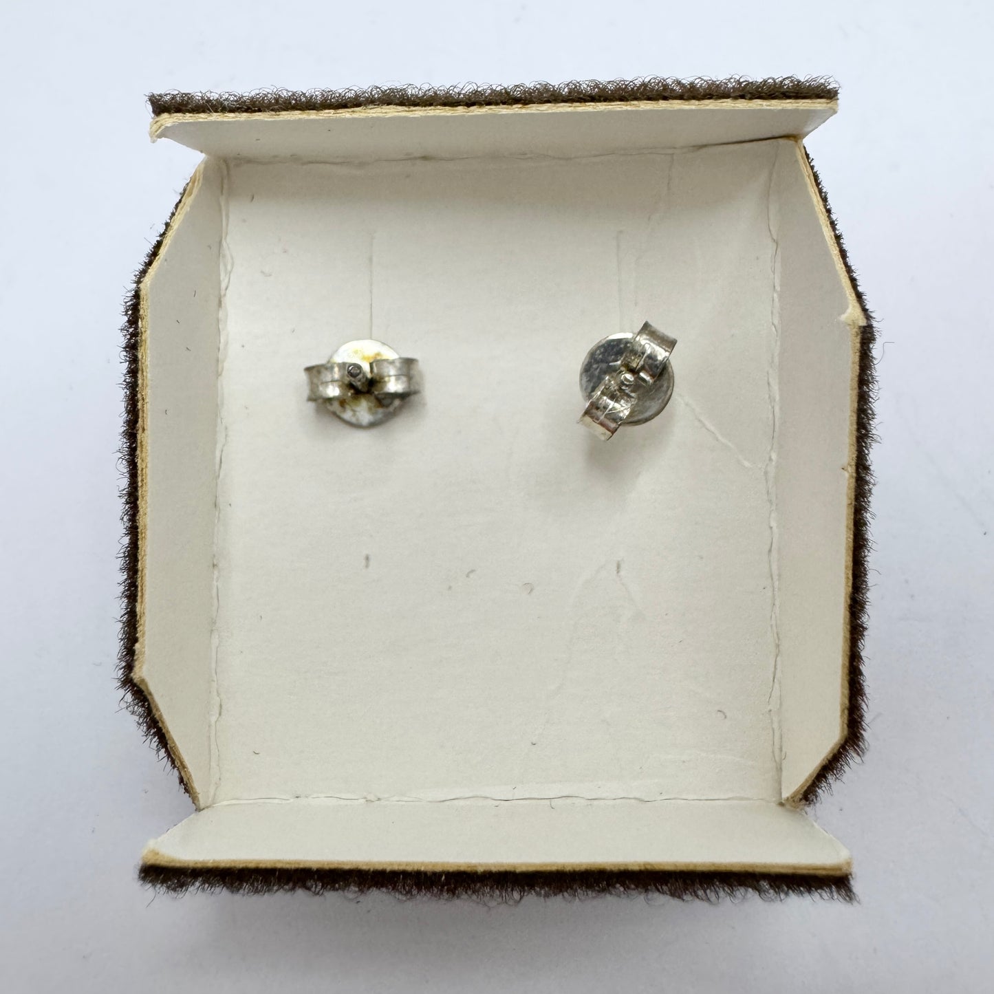 Theresia Hvorslev for MEMA, Sweden 1979. Vintage Sterling Silver Earrings. Signed.