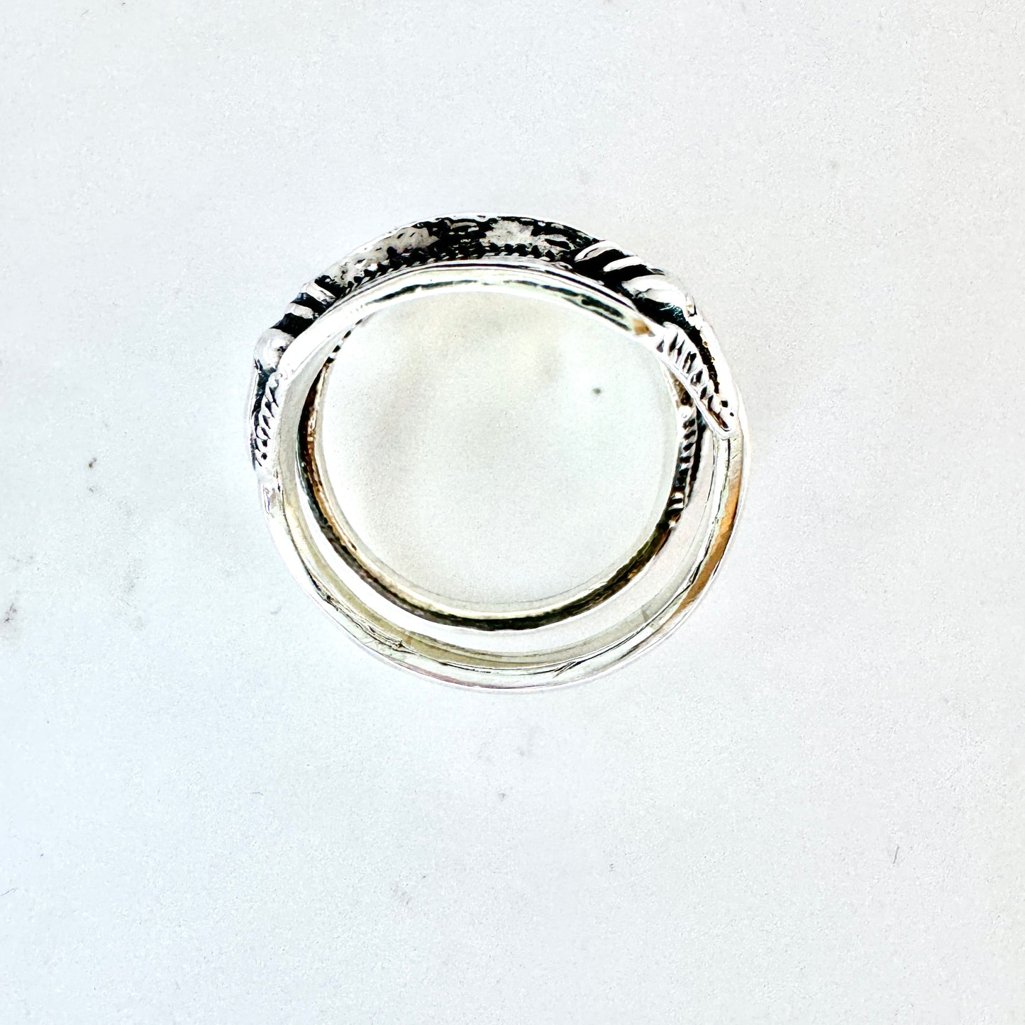 Bengt Hallberg, Sweden. Vintage Sterling Silver Viking Copy Unisex Ring