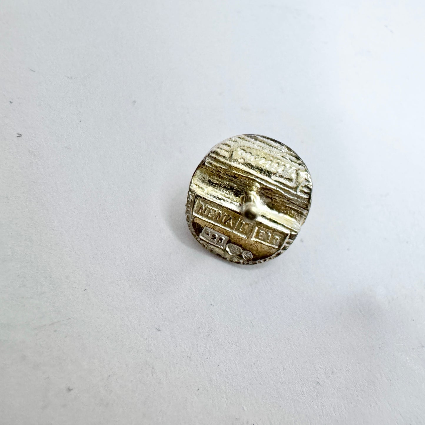 Theresia Hvorslev for MEMA, Sweden 1979. Vintage Sterling Silver Earrings. Signed.