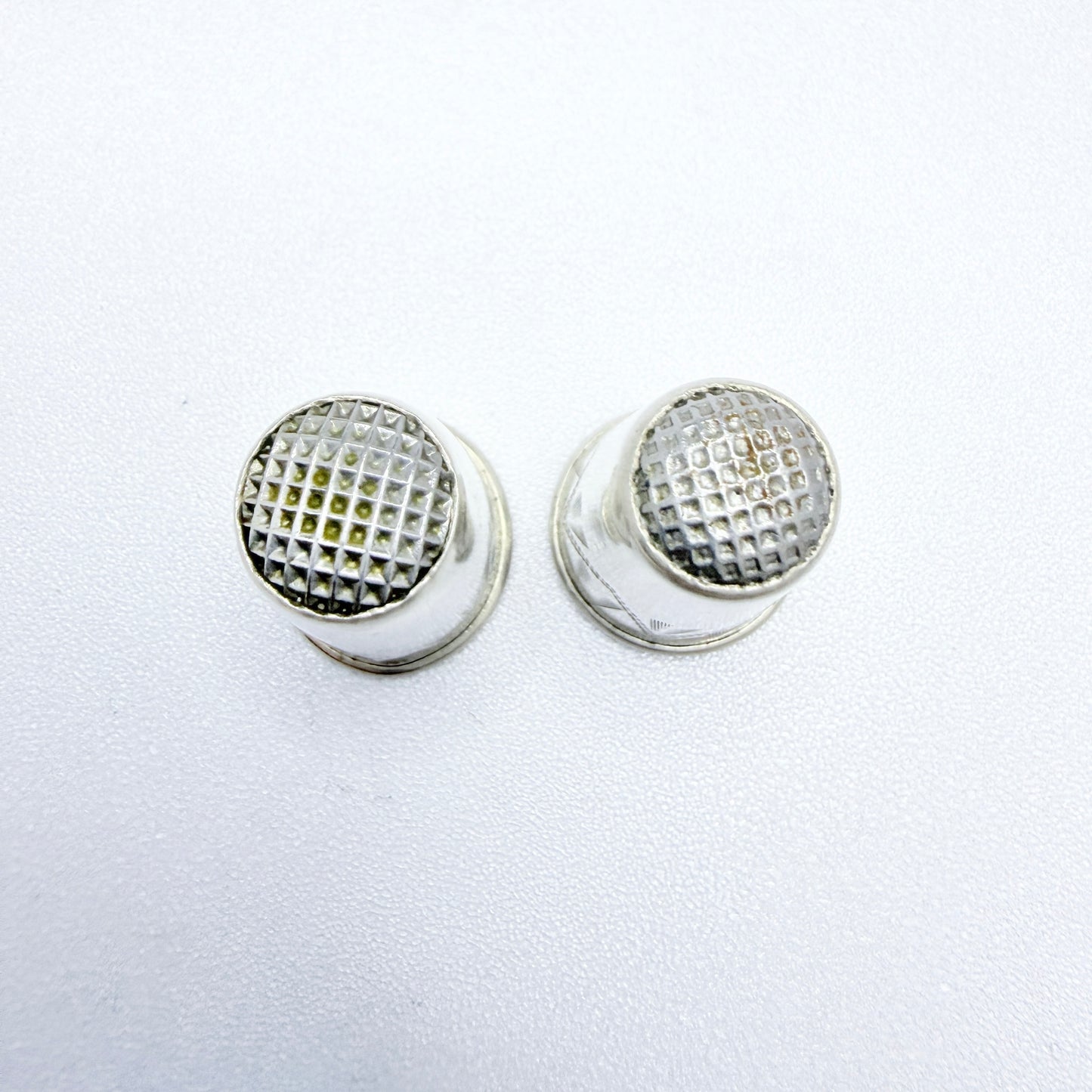 Two Vintage Scandinavian Silver Thimbles. Denamark and Sweden.